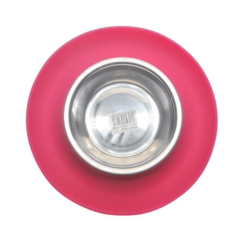 環(huán)保硅膠碗紅綠兩色，可供中小型寵物使用